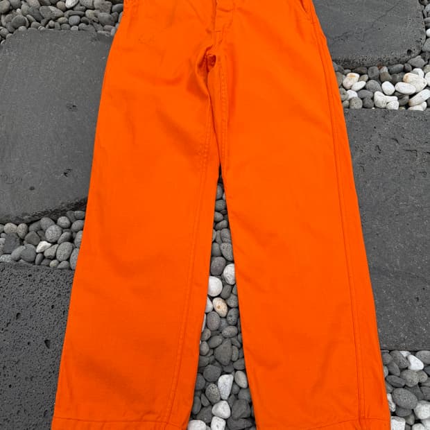 DEADSTOCK 70s MACOBER 데드스탁 오렌지 프렌치워크팬츠