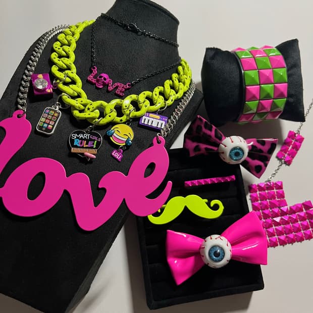 빈티지 악세서리 목걸이 팔찌 반지 EMO 씬키드 펑크