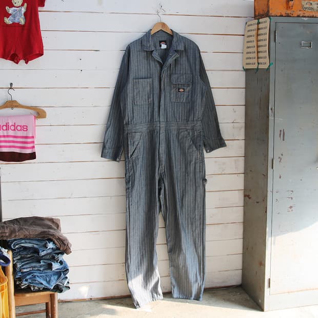 (착용컷) 디키즈 헤링본 점프 수트 (남성용 L)