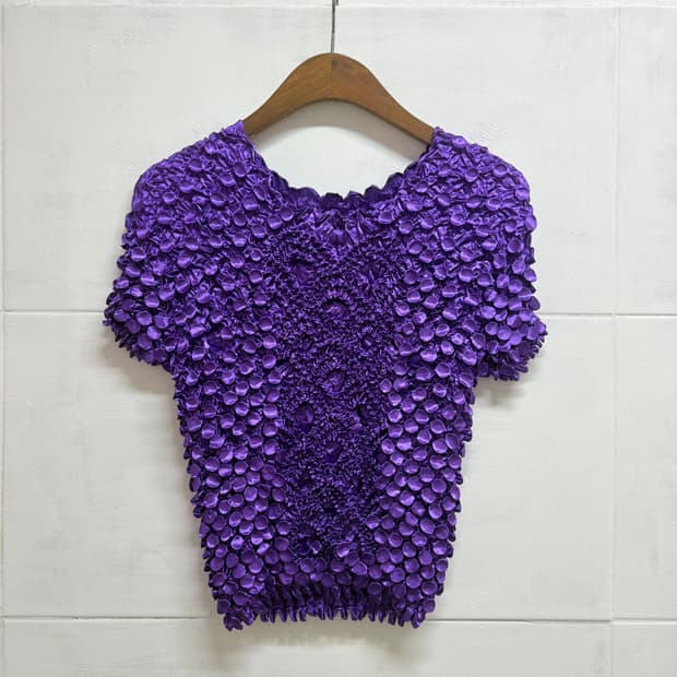 쭈글이 pleats popcorn top (F)