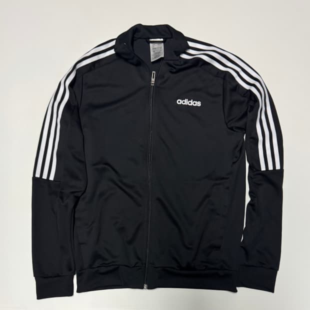 아디다스 빈티지 삼선 트랙탑 져지 M 블랙