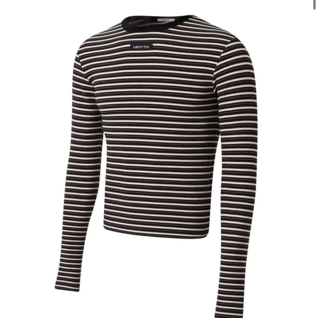 Soft Multi Stripe T-Shirt_[Brown]