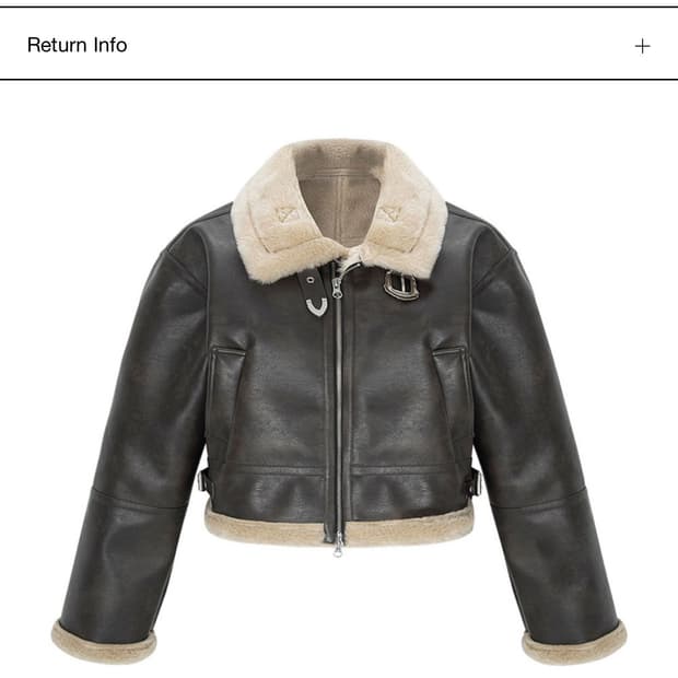 myuun 뮨 무스탕 자켓 브라운