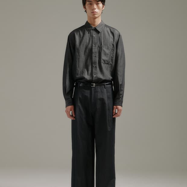 블랭크룸 레이지데이 데님셔츠 블랙 1사이즈