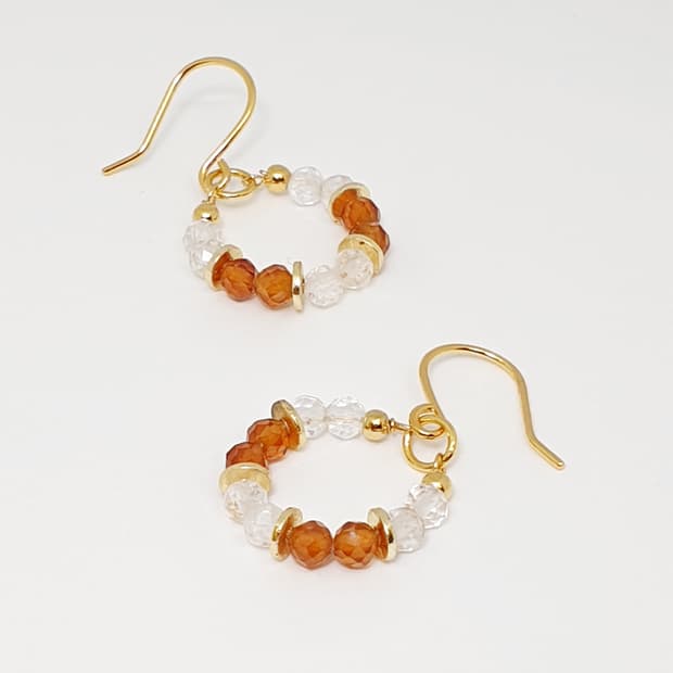 소프트 글로우 후프 귀걸이