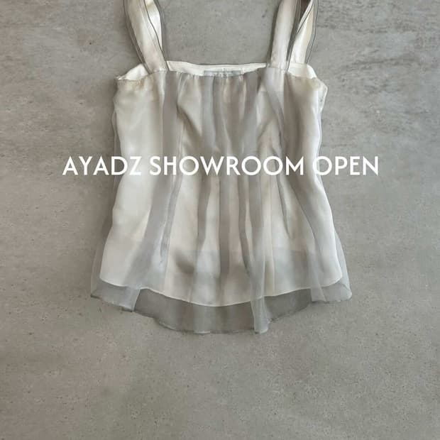 ayadz 아야즈 마인 나시 블라우스