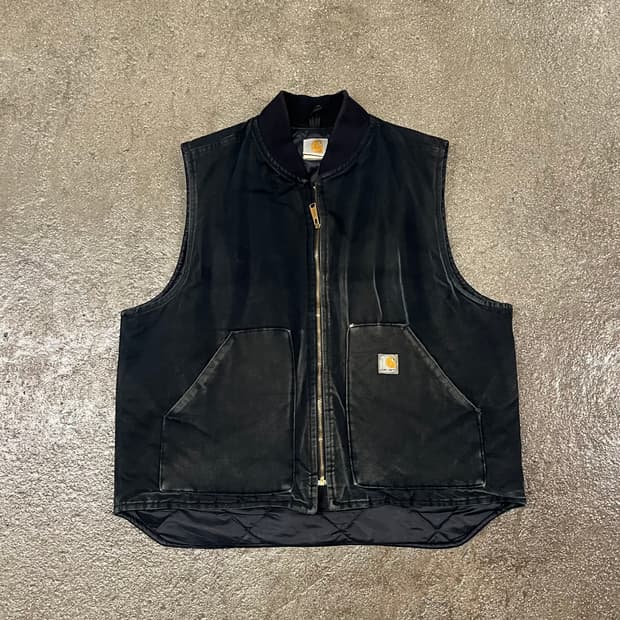 00s Carhartt 덕 퀼팅 베스트 (110)