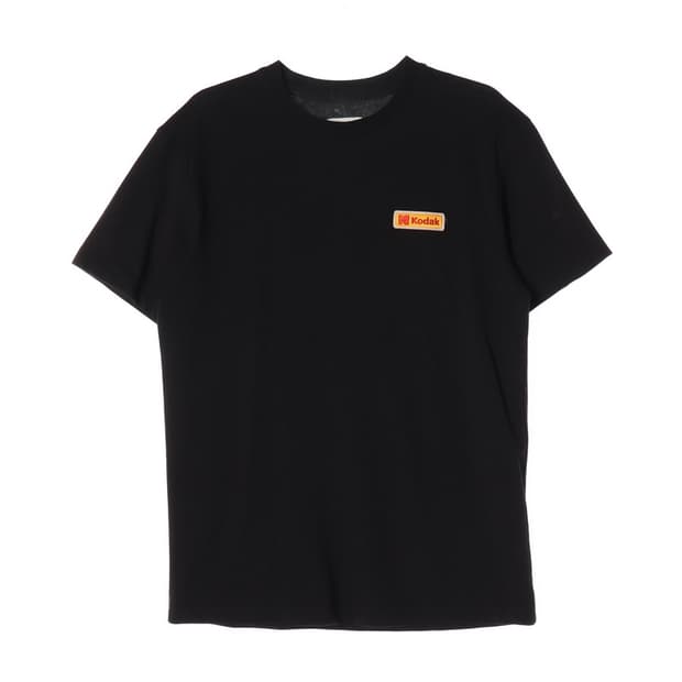 코닥 시그니처 백로고 블랙 반팔티 S
