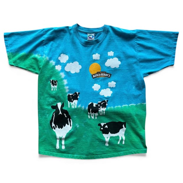 90s 벤앤제리스 타이다이 티셔츠