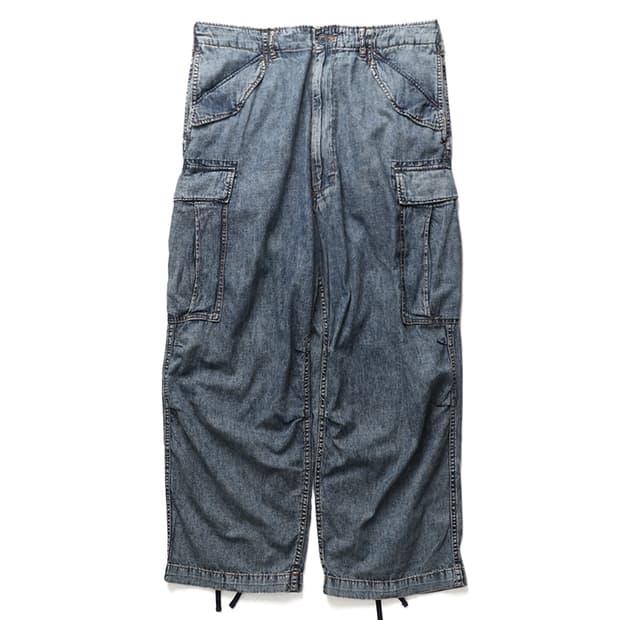 BEAMS Big 6 Pocket Denim Cargo Pants