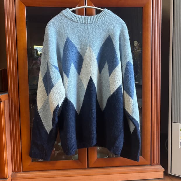 Knitted 아가일 니트