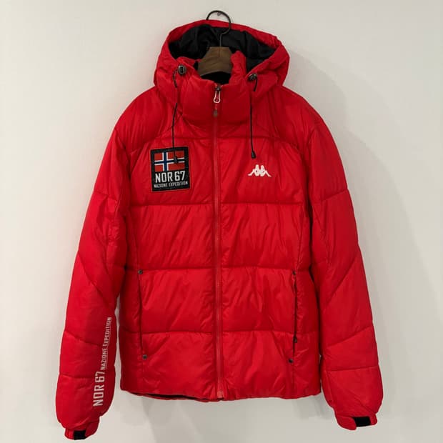 카파 NOR67 패딩 레드 S