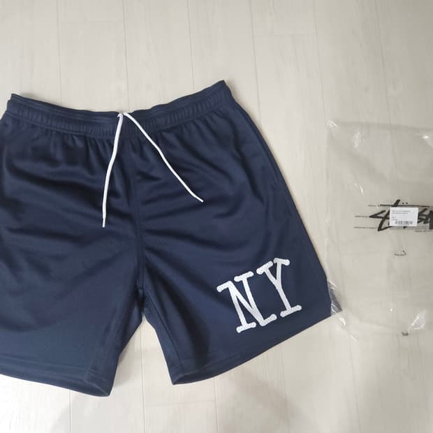 스투시 매쉬쇼츠 뉴욕 네이비L