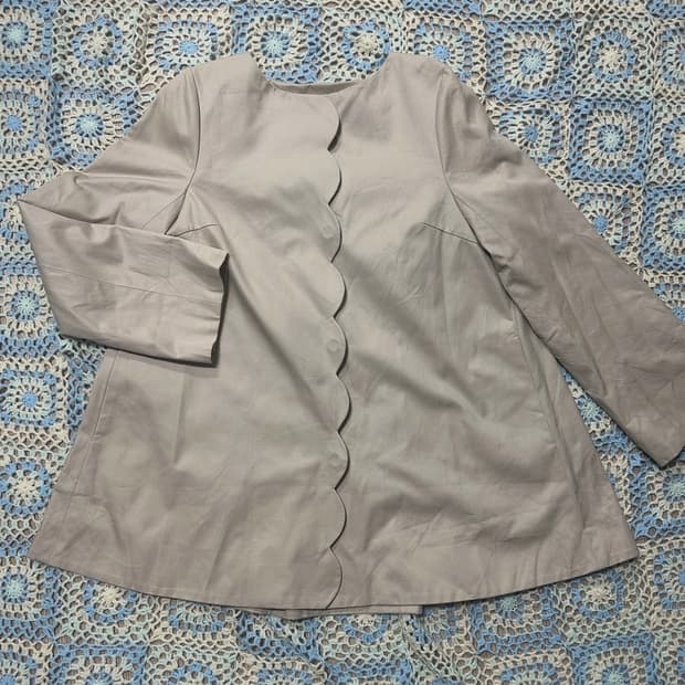 빈티지 트렌치 코트 리본