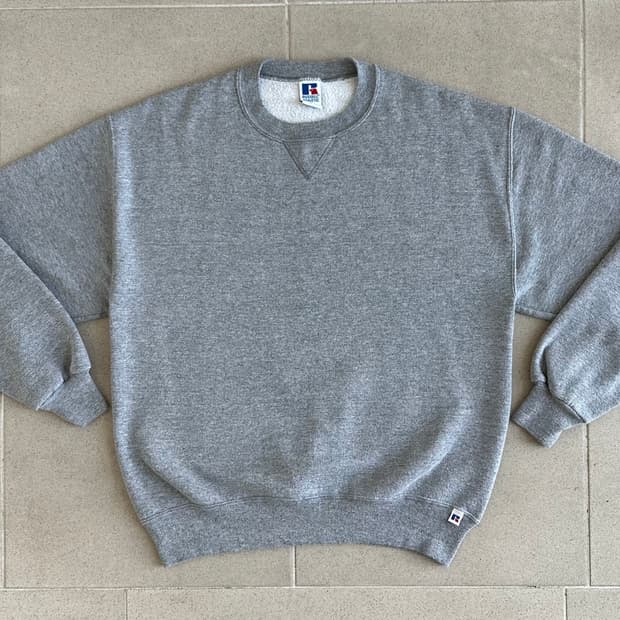 90s 빈티지 러셀 스웻셔츠 그레이 L USA