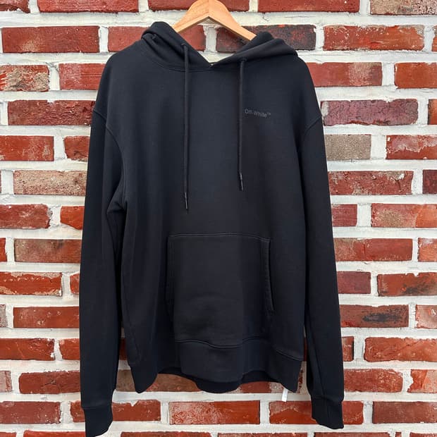 (XL)오프화이트 22SS 디아그 탭 오버후드 블랙