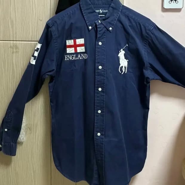 폴로 랄프로렌 빅포니 잉글랜드 브리튼 영국 셔츠 네이비 