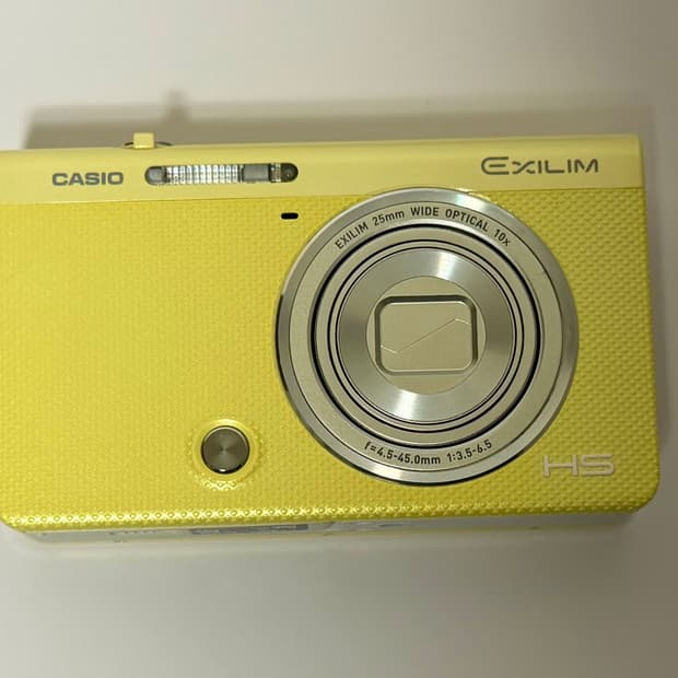 카시오 엑슬림 zr70 옐로우 디카