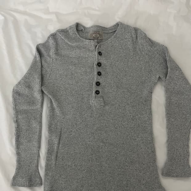Armani knit henley neck
