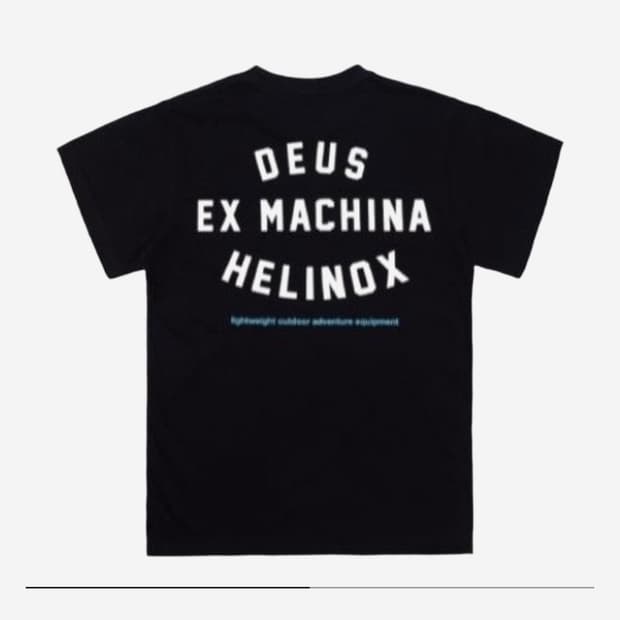 데우스 x 헬리녹스 티셔츠 우먼스 블랙