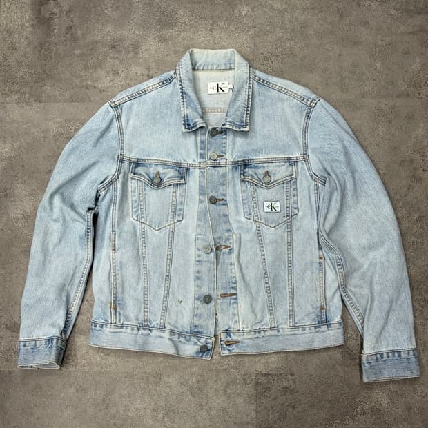 90s 캘빈클라인 CK 데님 청자켓
