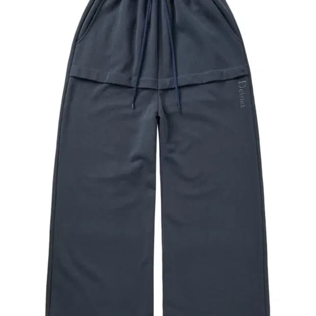 다이닛 레이어드 스웻팬츠 네이비 새상품