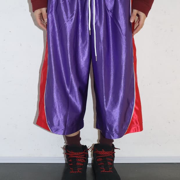 빈센트 보일리-샤틀랭 배기 볼 쇼츠 퍼플 & 레드