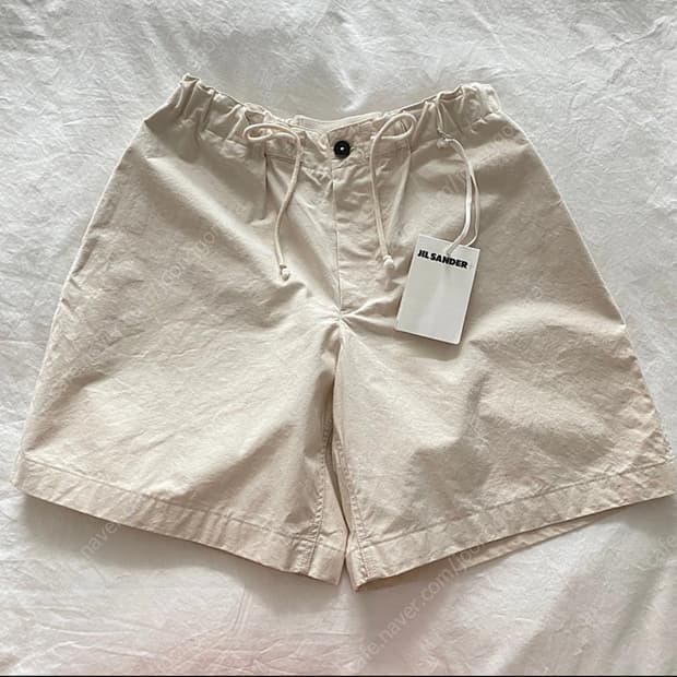 [미착용 새상품] JIL SANDER+ 질샌더 오가닉 코튼 화이트 쇼츠