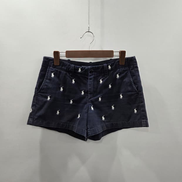 폴로랄프로렌 스포츠 우먼 멀티포니 코튼 쇼츠 네이비 4 