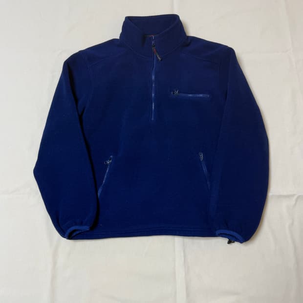 엘엘빈 헤비 플리스 풀오버 네이비 80s