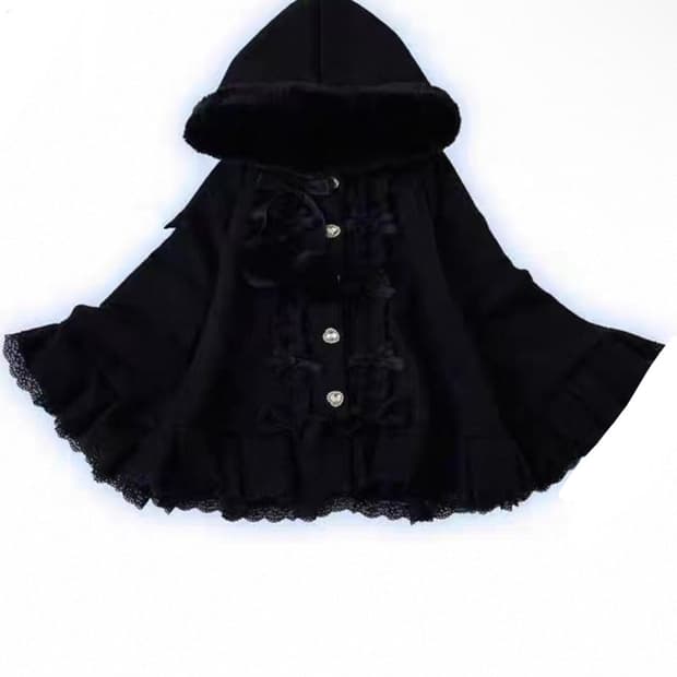 지뢰계 망토 판초 케이프