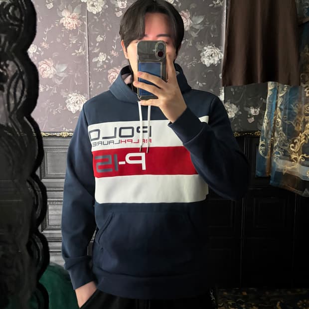 a207) 폴로랄프로렌 USA 성조기 후드티