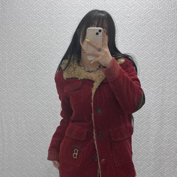 MLB 보스턴 빈티지 코듀로이 털모자 멀티포켓 자켓 95 C07455