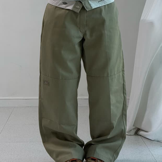 디키즈 베이지 루즈핏 팬츠