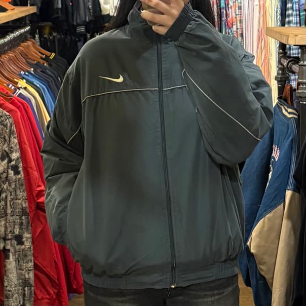 [HI] 나이키 바람막이 카키그레이