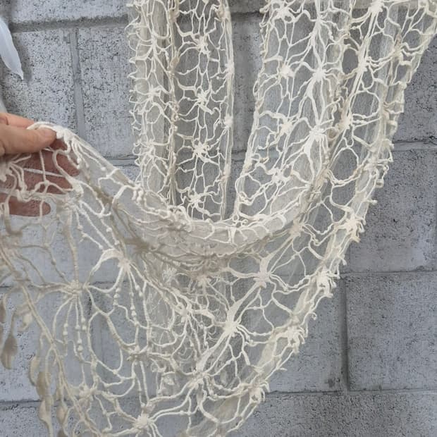 레이스 빈티지 머플러 하구미룩 모리룩