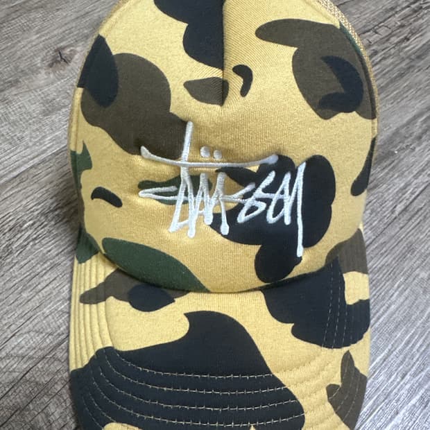 스투시 베이프 매쉬캡