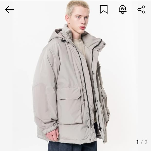 비슬로우 Beslow 덕다운파카패딩 더스티베이지 [L]