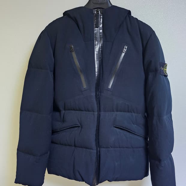 스톤아일랜드 워터 리플렌트 울 다운패딩