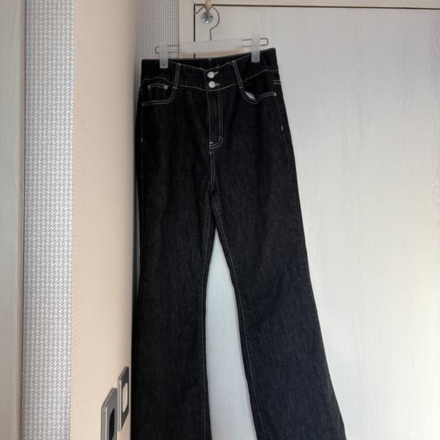 여성 투버튼 부츠컷 팬츠 xl