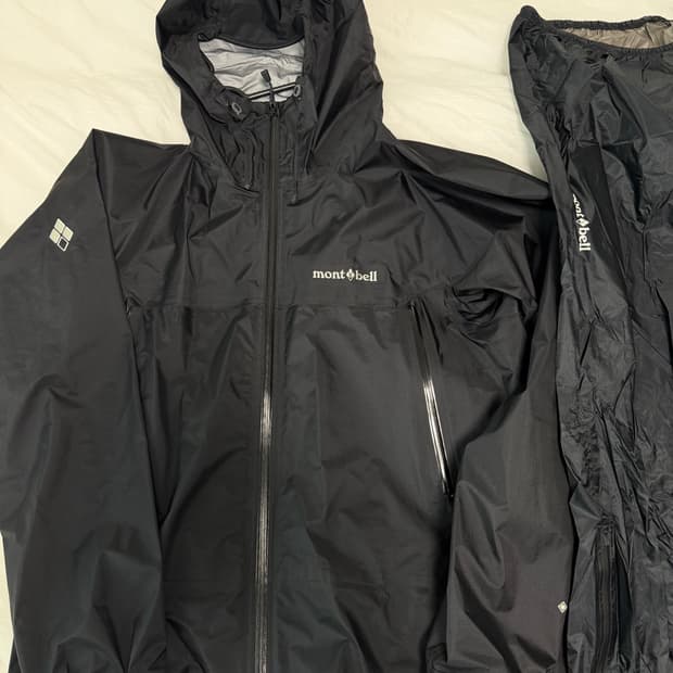 몽벨 고어텍스 스톰크루저 바람막이&팬츠세트