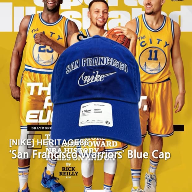 나이키 블루 모자 NIKE NBA 샌프란시스코 워리어스 헤리티지86 볼캡