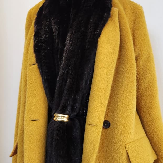 쉬본 진도모피 목도리 대형