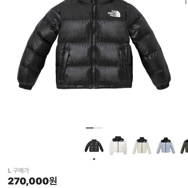 노스페이스 눕시 하이브리드 다운 볼 자켓