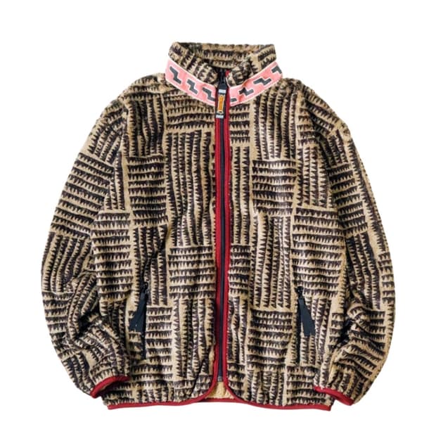 캐피탈 핵소 블록 패턴 플리스 4