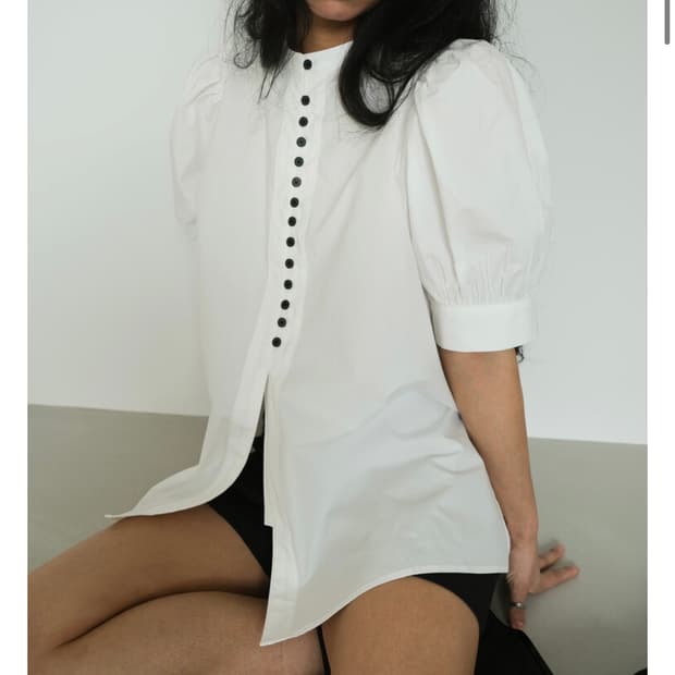 havebin(해브빈)_코튼 퍼프 블라우스