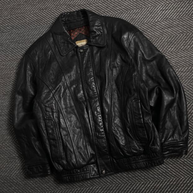 빌트모어 아카이브 램스킨 레더 자켓 블랙y 4305