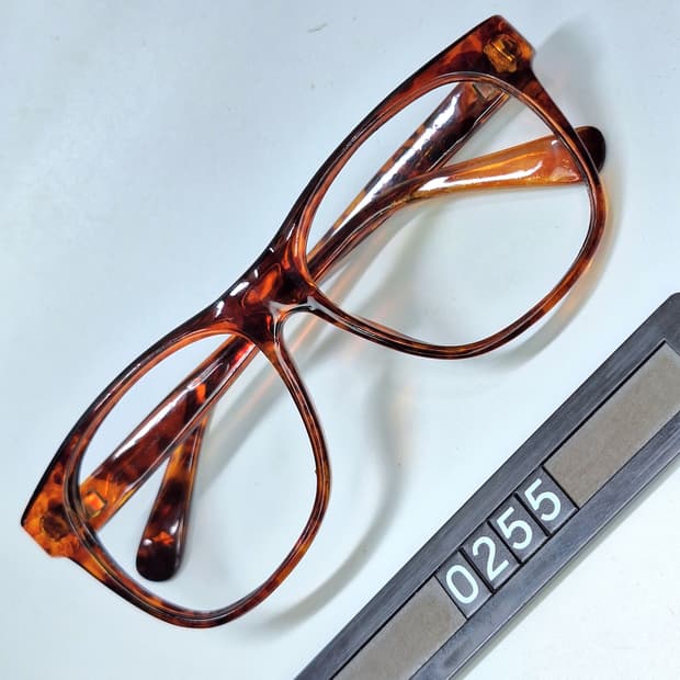90s 스퀘어 호피 뿔테 안경테 선글라스테 144mm 일본 수입 빈티지