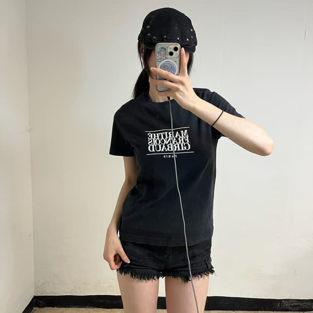 Marithé François Girbaud Black T-Shirt