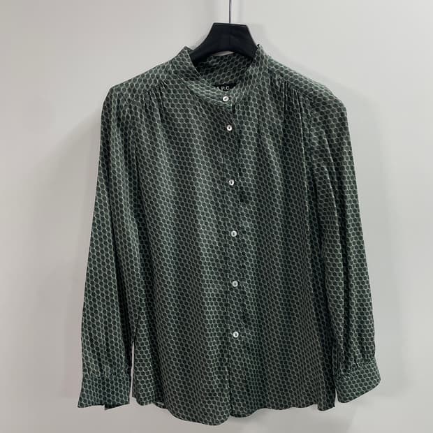 APC 아페쎄 패턴 차이나카라 레이온 블라우스 (on.208)